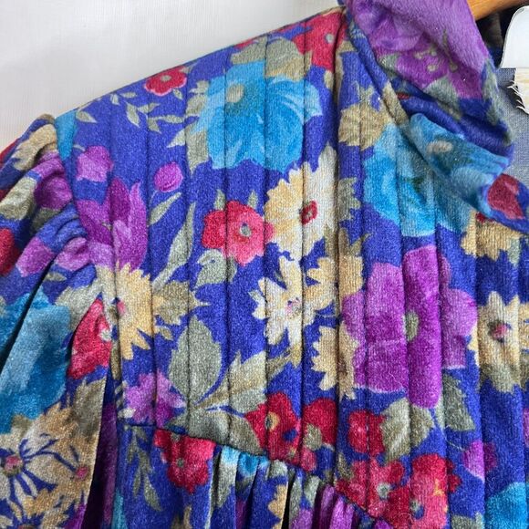 Gilligan & O'Malley Vintage Velour Long Night Dress Pajama Robe Sleep Wear Small - Picture 10 of 11